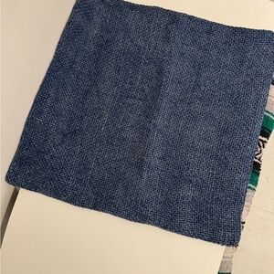 Pottery Barn Blue Woven Linen Pillow Cover (set of 2)